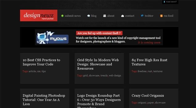 Design Newz | Hand-Picked Web-Design And Development News