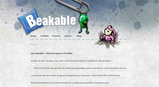 Beakable - Web Design Portfolio of Iain Hamilton