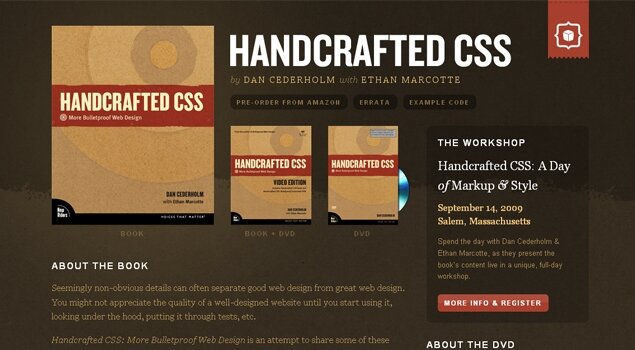 HANDCRAFTED CSS by Dan Cederholm with Ethan Marcotte