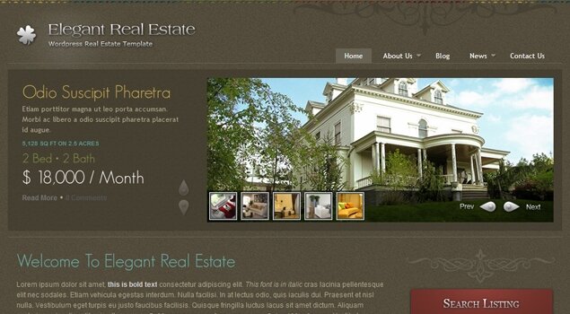 Elegant Real Estate HTML // Author: designspike (Price: 17USD)