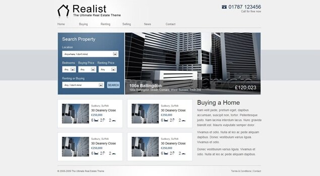 The Ultimate Real Estate Template // Author: stevebluck (Price: 14USD)