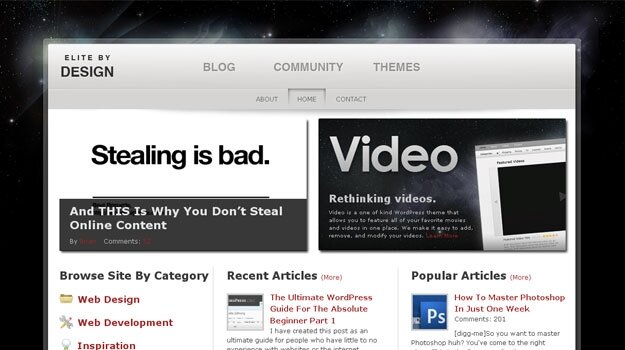 Elite by Design - Web Design & Photoshop Inspiration