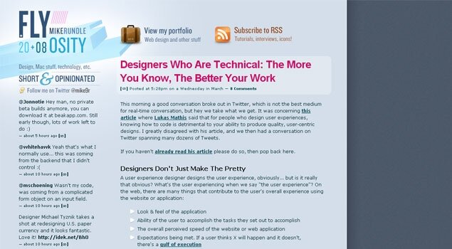 Mac & iPhone Interface Design Blog by Mike Rundle — Flyosity