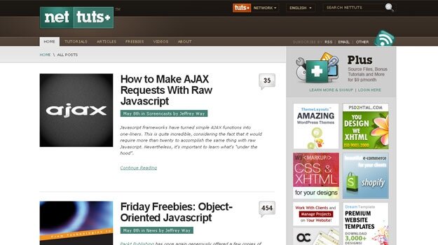 Nettuts - Web Development & Design Tutorials