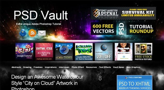 PSD Vault - Extra Unique Adobe Photoshop Tutorial