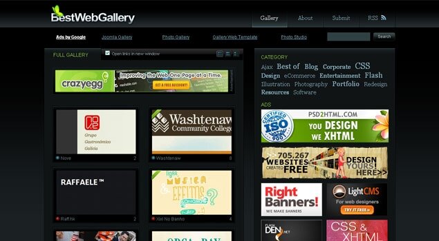 Best Web Gallery - Flash + CSS Gallery