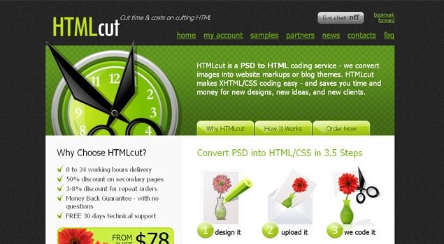 HTMLcut - Cut time & costs on cutting HTML