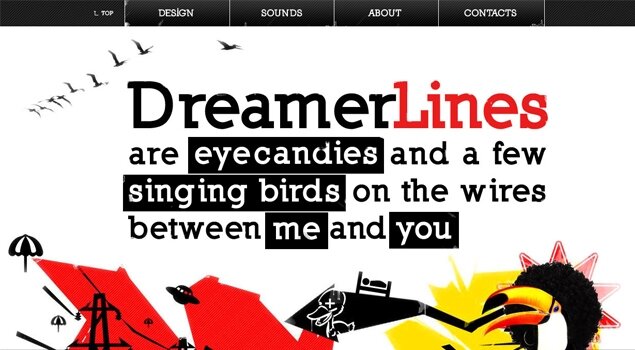 design/music project of Janis Godins - DREAMER LINES
