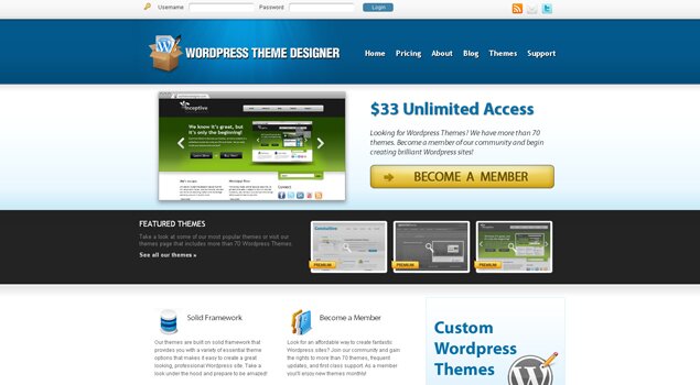 Wordpress Theme Designer