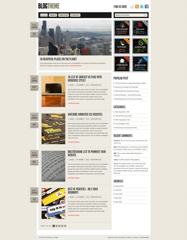 Blog Theme 2009